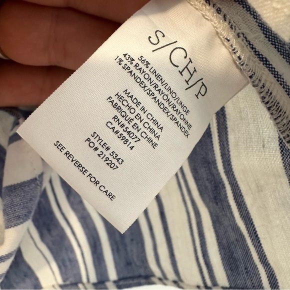 CAbi Wing Striped Linen Top - Picture 7 of 7